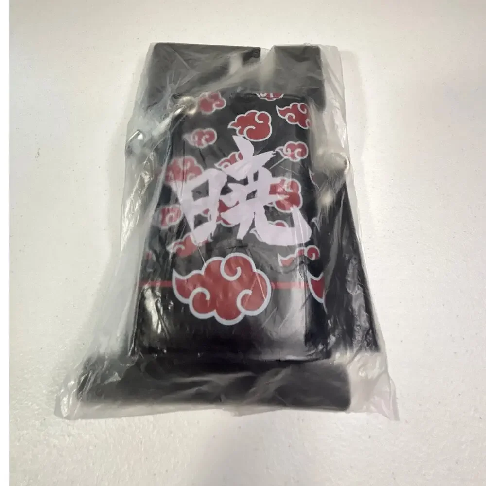 Hot Topic NWT Naruto Shippuden Akatsuki Trifold Wallet Detachable Chain Anime